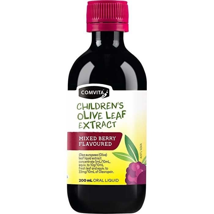 Comvita Olive Leaf Extract Childrens Mixed Berry 200ml Image 1