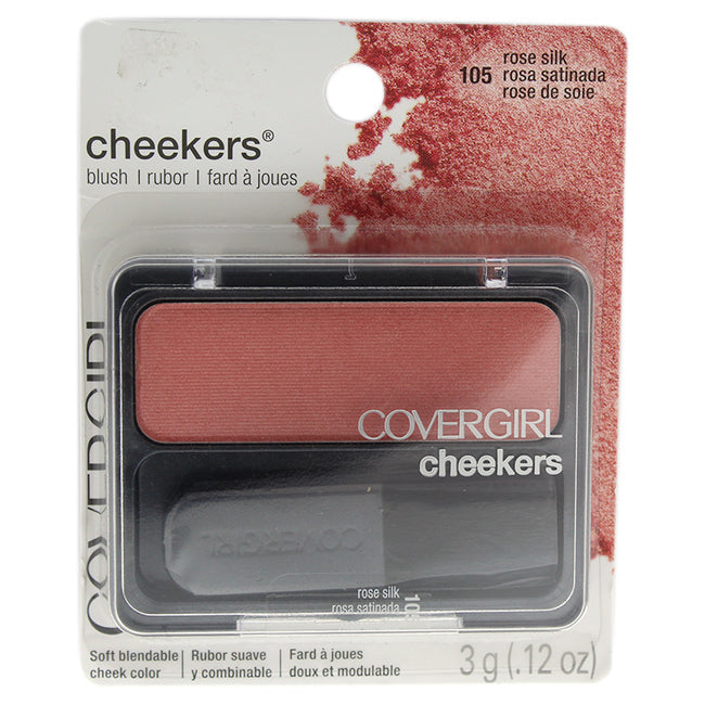 Covergirl Cheekers Blush - 105 Rose Silk by CoverGirl for Women - 0.12 oz Blush Image 1