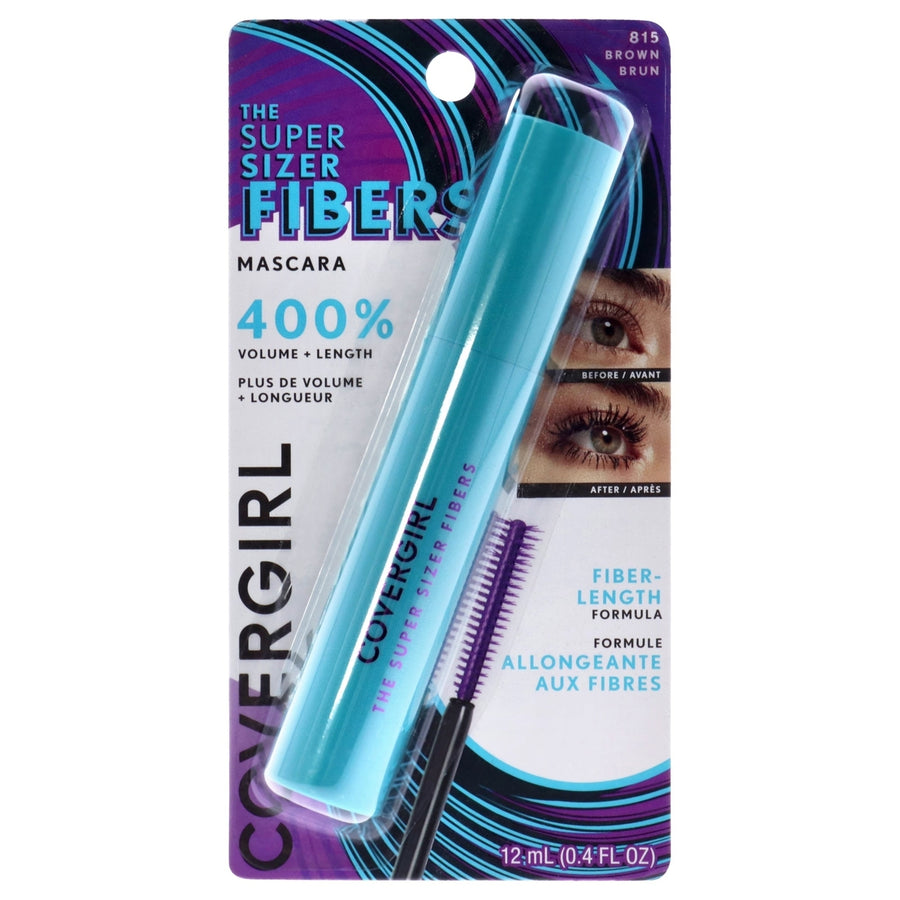 Covergirl The Super Sizer Fibers Mascara - 815 Brown Brun by CoverGirl for Women - 0.4 oz Mascara Image 1