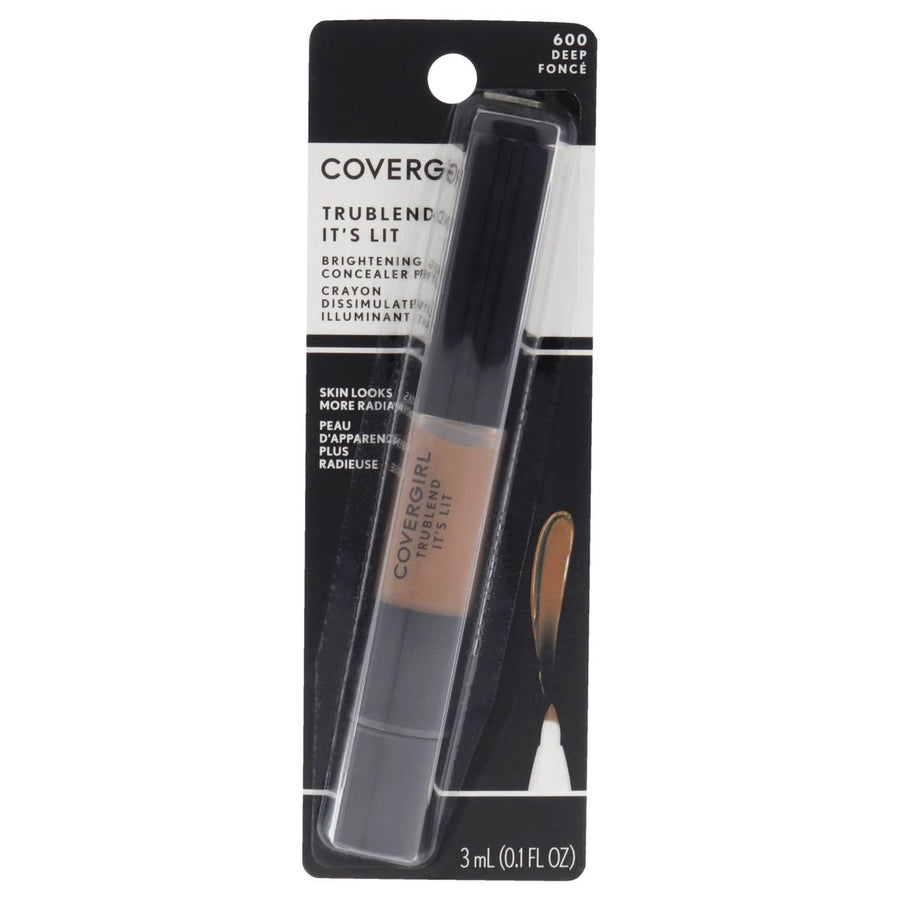 Covergirl TruBlend Its Lit Brightening Concealer Pen - 600 Deep by CoverGirl for Women - 0.1 oz Concealer Image 1