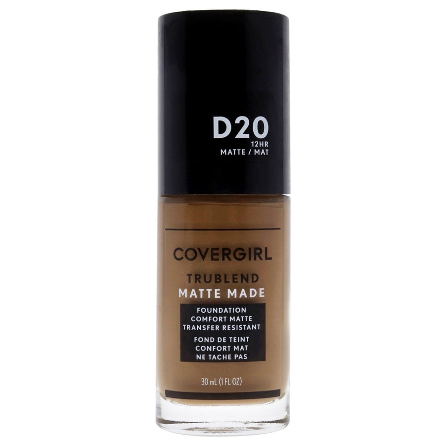 Covergirl TruBlend Matte Made Liquid Foundation - D20 True Caramel by CoverGirl for Women - 1 oz Foundation Image 1