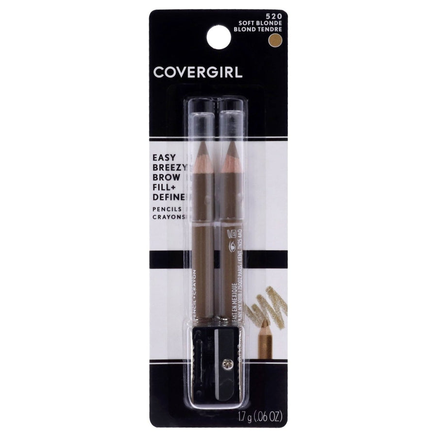 Covergirl Easy Breezy Brow - 520 Soft Blonde by CoverGirl for Women - 0.06 oz Eyebrow Pencil Image 1