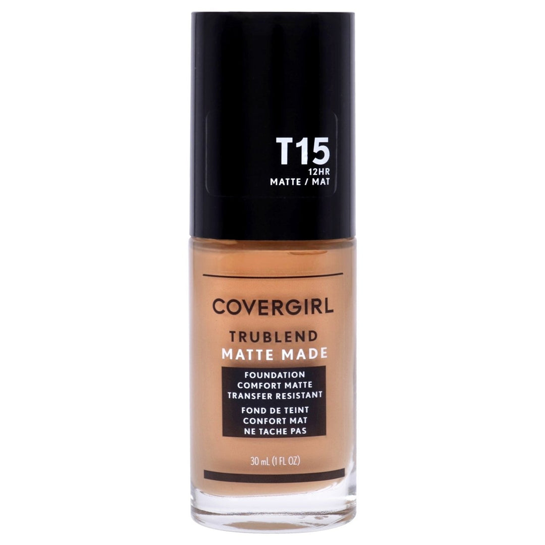 Covergirl TruBlend Matte Made Liquid Foundation - T15 Golden Honey by CoverGirl for Women - 1 oz Foundation Image 1