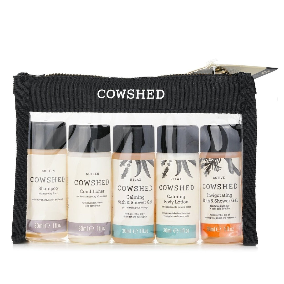 Cowshed Travel Set (Shampoo + Conditioner + Bath and Shower Gel + body Lotion) 5x30ml Image 1