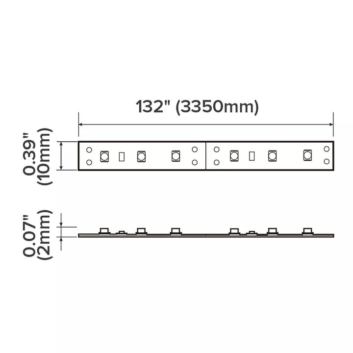 132inch Blue LED Flexible Strip Light RV Interior Non-Waterproof Dimmable Lighting Image 4