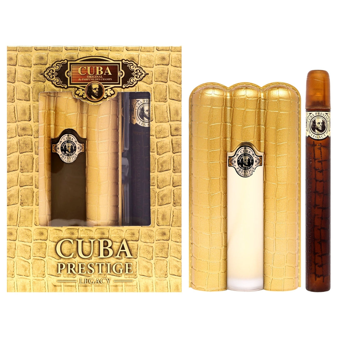 Cuba Cuba Prestige Legacy by Cuba for Men - 2 Pc Gift Set 3oz EDT Spray 1.17oz EDT Spray Image 1