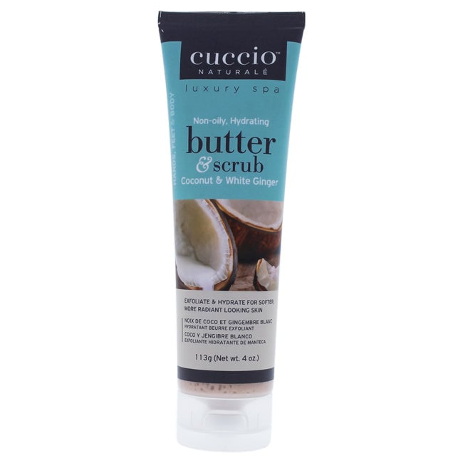 Cuccio Butter and Scrub - Coconut and White Ginger by Cuccio for Unisex - 4 oz Scrub Image 1