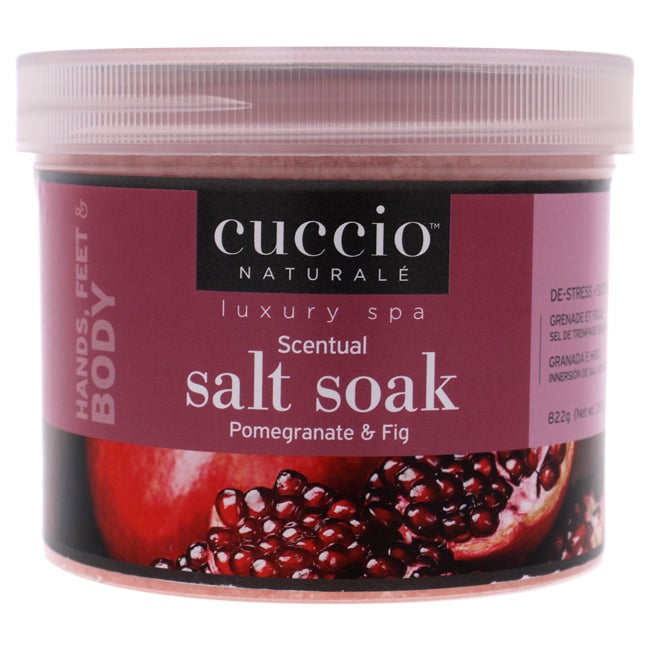 Cuccio Luxury Spa Scentual Salt Soak - Pomegranate and Fig by Cuccio for Unisex - 29 oz Bath Salt Image 1