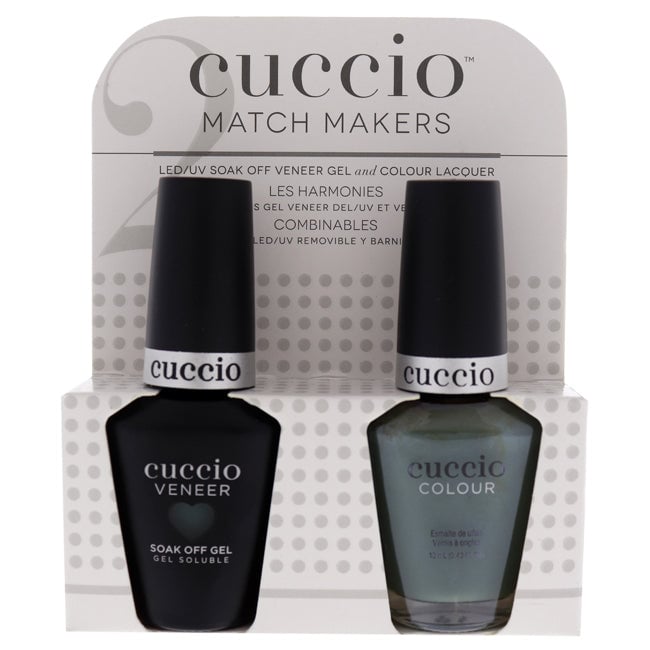 Cuccio Match Makers Set - Dubai Me An Island by Cuccio for Women - 2 Pc 0.44oz Veneer Soak Of Gel Nail Polish 0.43oz Image 1