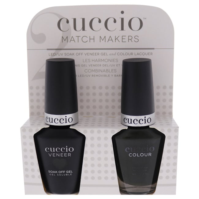 Cuccio Match Makers Set - Glassgow Nights by Cuccio for Women - 2 Pc 0.44oz Veneer Soak Of Gel Nail Polish 0.43oz Colour Image 1