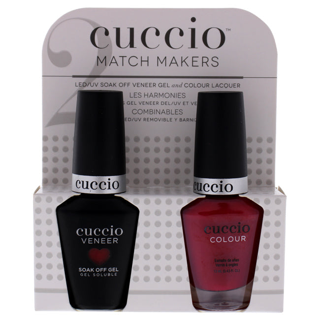 Cuccio Match Makers Set - High Resolutions by Cuccio for Women - 2 Pc 0.44oz Veneer Soak Of Gel Nail Polish 0.43oz Image 1