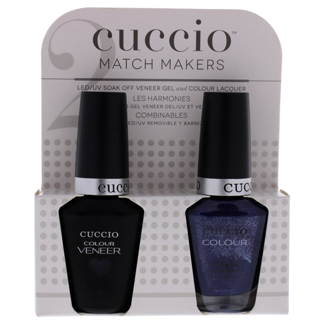 Cuccio Match Makers Set - Purple Rain In Spain by Cuccio for Women - 2 Pc 0.44oz Veneer Soak Of Gel Nail Polish 0.43oz Image 1