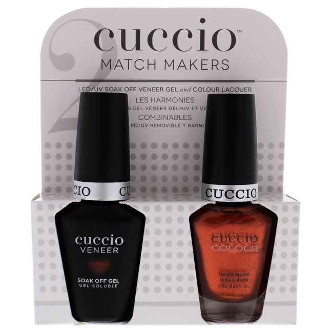 Cuccio Match Makers Set - Rio Carnival by Cuccio for Women - 2 Pc 0.44oz Veneer Soak Of Gel Nail Polish 0.43oz Colour Image 1