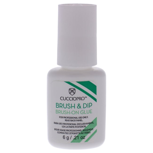 Cuccio Pro Brush and Dip Brush-On Glue by Cuccio Pro for Women - 0.21 oz Nail Glue Image 1