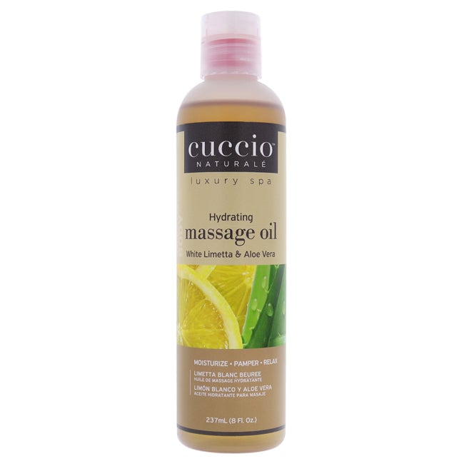 Cuccio Hydrating Massage Oil - White Limetta and Aloe Vera by Cuccio for Unisex - 8 oz Oil Image 1