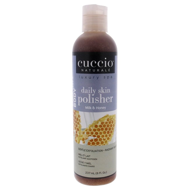 Cuccio Luxury Spa Daily Skin Polisher - Milk and Honey by Cuccio for Unisex - 8 oz Scrub Image 1