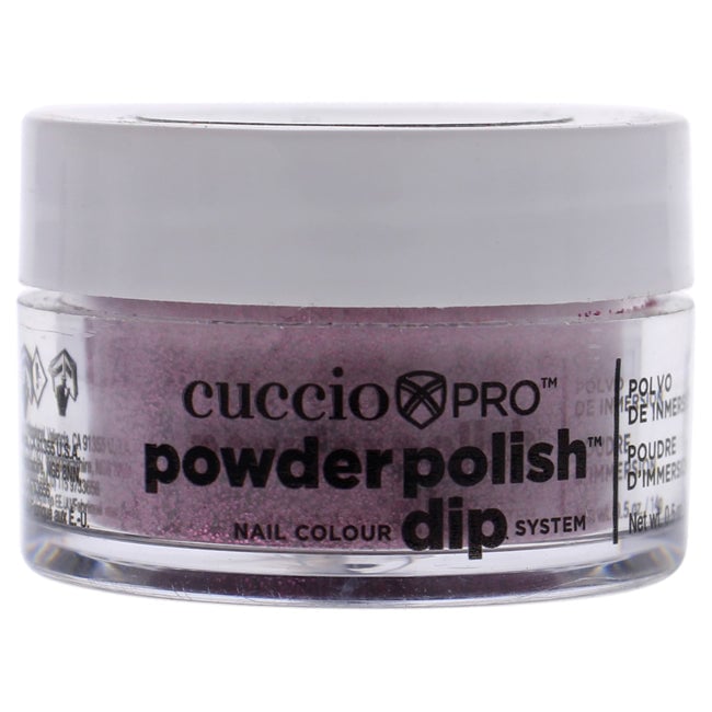 Cuccio Colour Pro Powder Polish Nail Colour Dip System - Barbie Pink Glitter by Cuccio Colour for Women - 0.5 oz Nail Image 1