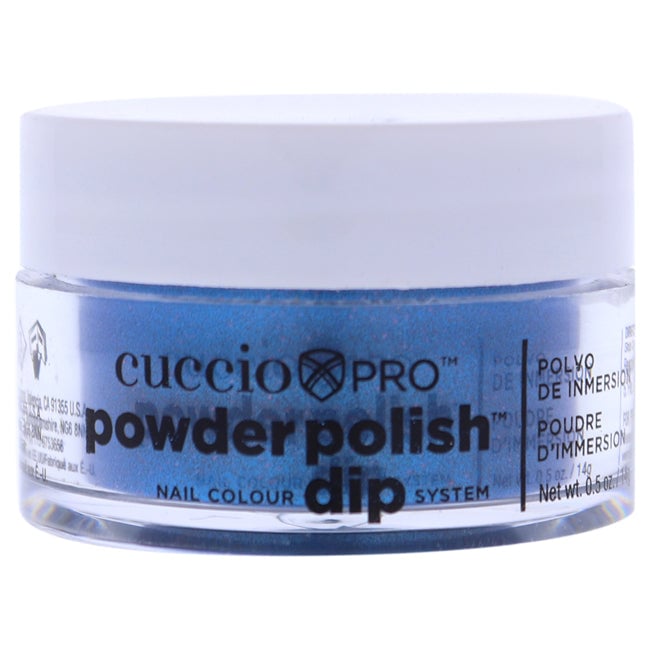 Cuccio Pro Powder Polish Nail Colour Dip System - Blue With Pink Glitter by Cuccio for Women - 0.5 oz Nail Powder Image 1