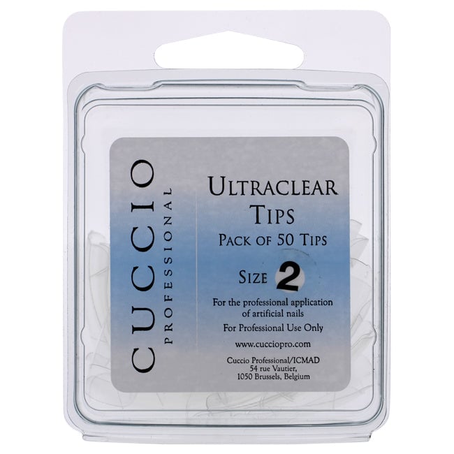 Cuccio Pro Ultraclear Tips - 2 by Cuccio Pro for Women - 50 Pc Acrylic Nails Image 1