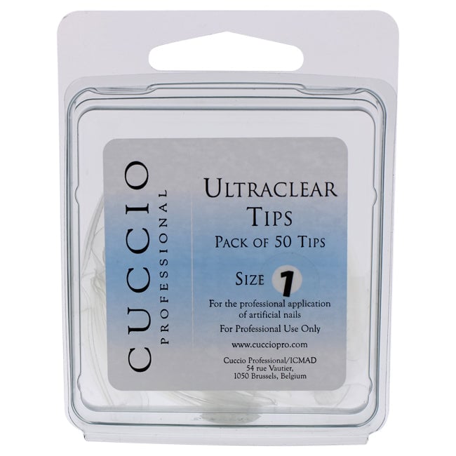 Cuccio Pro Ultraclear Tips - 1 by Cuccio Pro for Women - 50 Pc Acrylic Nails Image 1