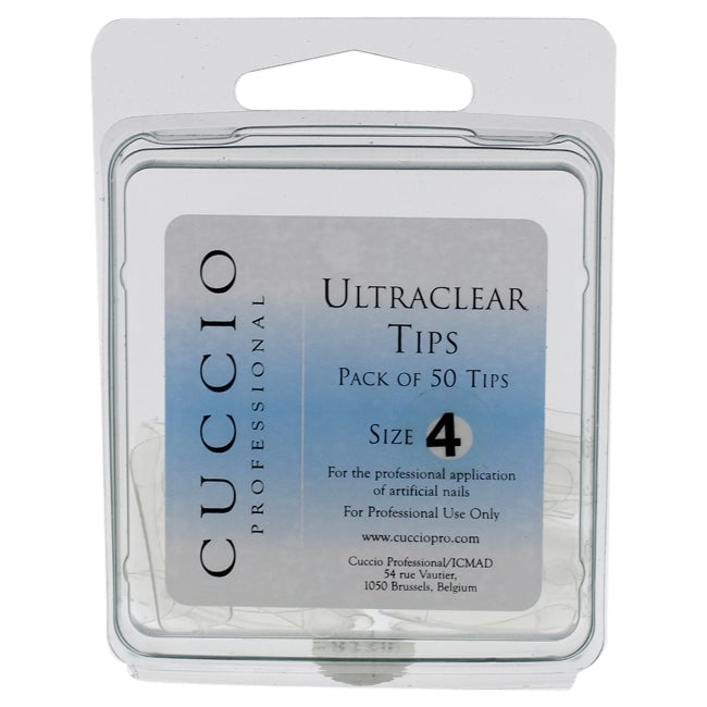 Cuccio Pro Ultraclear Tips - 4 by Cuccio Pro for Women - 50 Pc Acrylic Nails Image 1