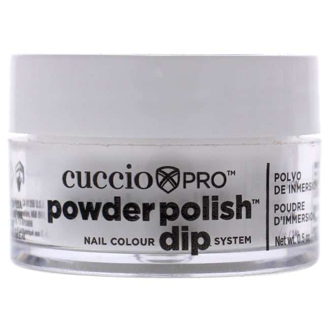 Cuccio Pro Powder Polish Nail Colour Dip System - White With Silver Mica by Cuccio for Women - 0.5 oz Nail Powder Image 1