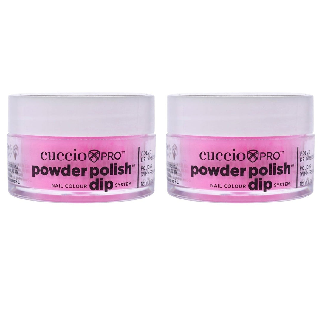 Cuccio Pro Pro Powder Polish Nail Colour Dip System - Bright Neon Pink by Cuccio Pro for Women - 0.5 oz Nail Powder - Image 1