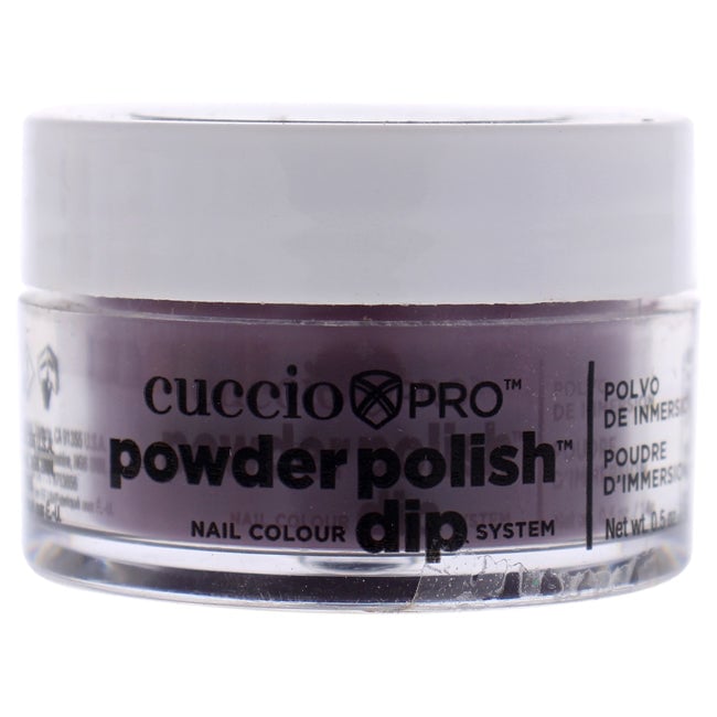 Cuccio Pro Powder Polish Nail Colour Dip System - Plum with Black Undertones by Cuccio for Women - 0.5 oz Nail Powder Image 1