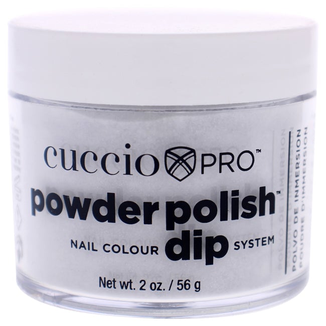 Cuccio Pro Powder Polish Nail Colour Dip System - Platinum Silver Glitter by Cuccio for Women - 1.6 oz Nail Powder Image 1