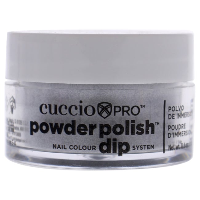 Cuccio Pro Powder Polish Nail Colour Dip System - Silver Glitter by Cuccio for Women - 0.5 oz Nail Powder Image 1