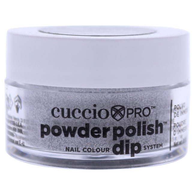 Cuccio Pro Powder Polish Nail Colour Dip System - Silver with Rainbow Mica by Cuccio for Women - 0.5 oz Nail Powder Image 1