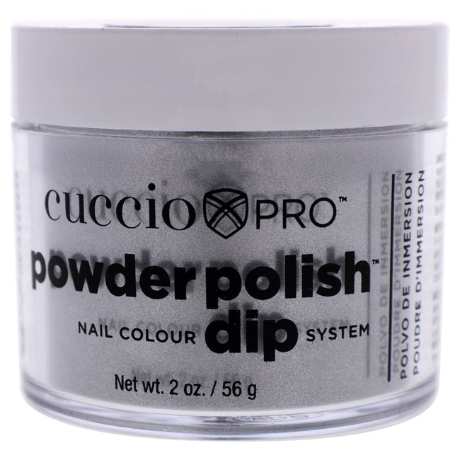 Cuccio Pro Powder Polish Nail Colour Dip System - Silver With Silver Mica by Cuccio for Women - 1.6 oz Nail Powder Image 1