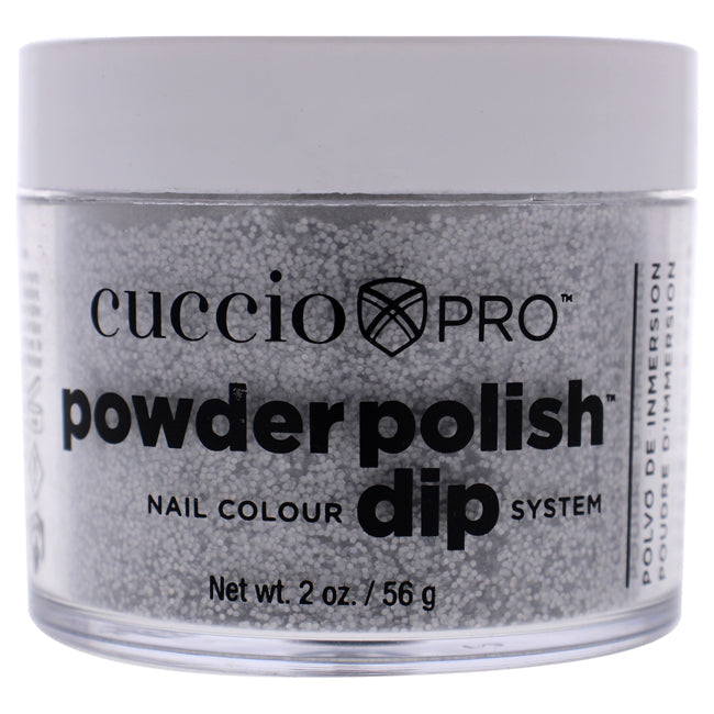 Cuccio Pro Powder Polish Nail Colour Dip System - Deep Silver Glitter by Cuccio for Women - 1.6 oz Nail Powder Image 1