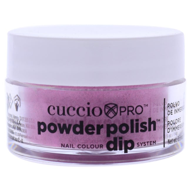 Cuccio Pro Powder Polish Nail Colour Dip System - Deep Pink With Pink Glitter by Cuccio for Women - 0.5 oz Nail Powder Image 1