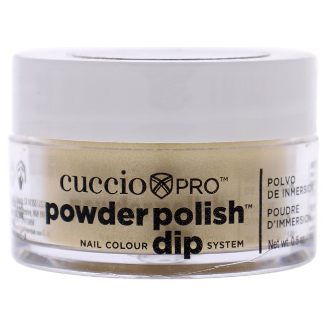 Cuccio Pro Powder Polish Nail Colour Dip System - Metallic Lemon Gold by Cuccio for Women - 0.5 oz Nail Powder Image 1