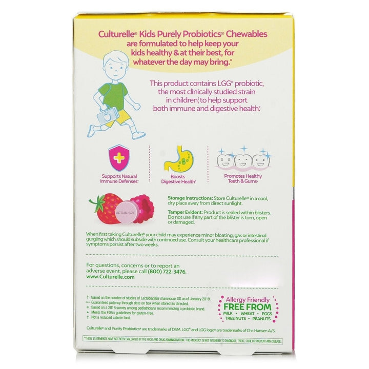 Culturelle Culturelle Kids Chewables Daily Probiotic Formula - 30 Tablets 30pcs/box Image 3