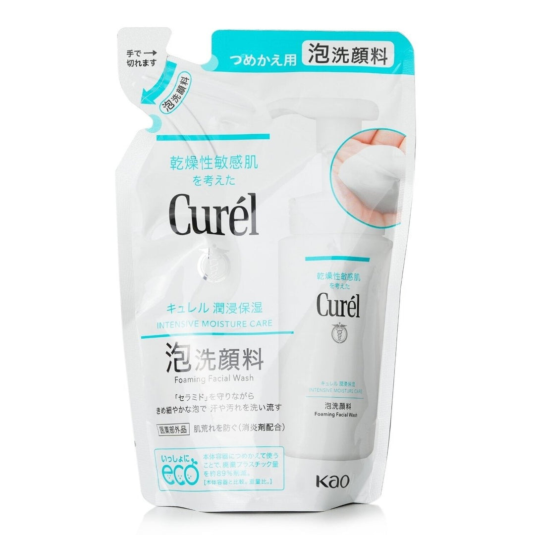 Curel Intensive Moisture Care Foaming Facial Wash Refill 130ml Image 1