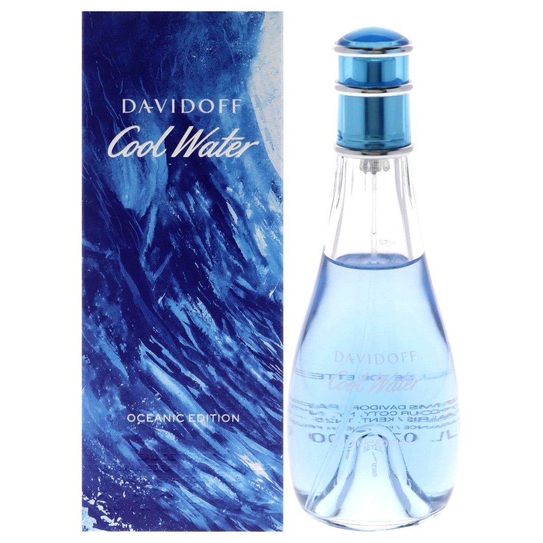 Davidoff Cool Water Oceanic Edition by Davidoff for Women - 3.3 oz EDC Spray Image 1