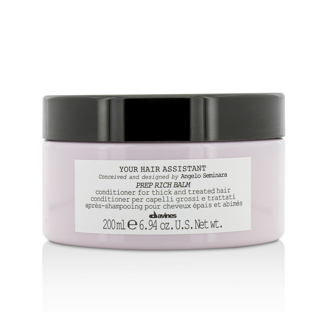 Davines Your Hair Assistant Prep Rich Balm Conditioner (For Thick and Treated Hair) 200ml/6.94oz Image 1