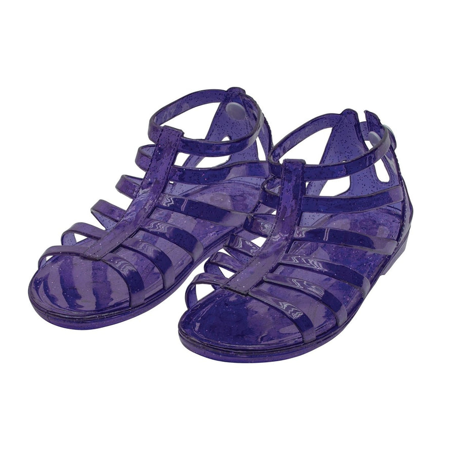 DelSol Gladiator Girl Jellies Sandal - 12 Purple by DelSol for Kids - 1 Pair Sandals Image 1