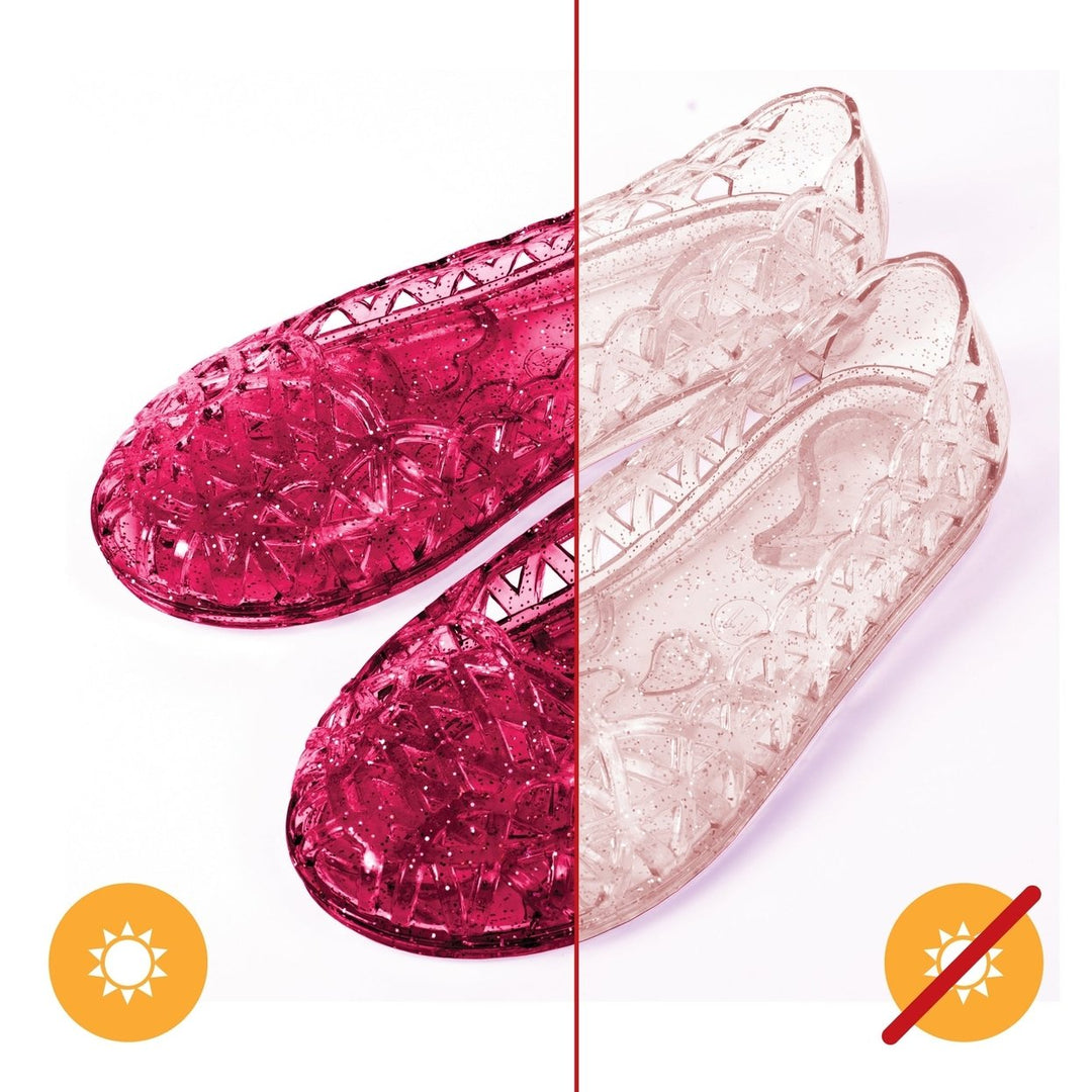 DelSol Heart Sole Girl Jellies Shoes - 1 Pink by DelSol for Kids - 1 Pair Shoes Image 1