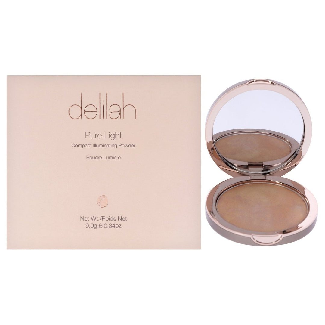 Delilah Pure Light Compact Illuminating Powder - Aura by Delilah for Women - 0.34 oz Powder Image 1