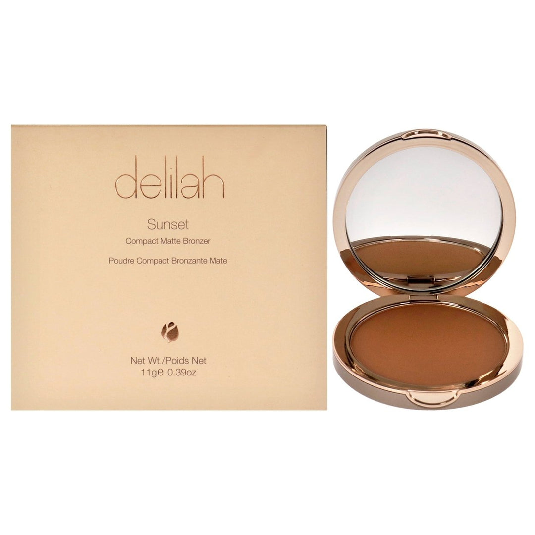 Delilah Sunset Compact Matte Bronzer - Medium Dark by Delilah for Women - 0.39 oz Bronzer Image 1