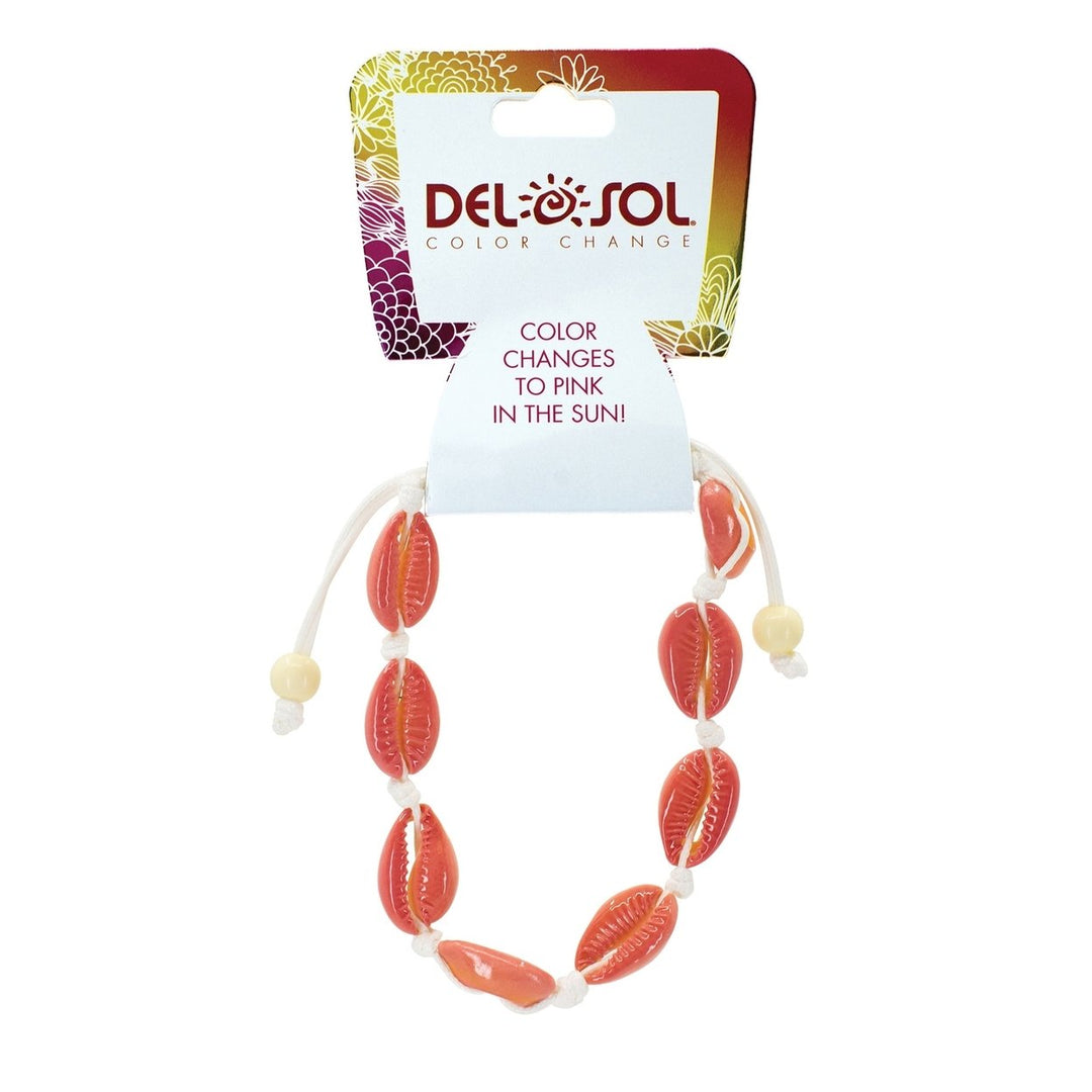 DelSol Color-Changing Bracelet - Pink Cowrie by DelSol for Women - 1 Pc Bracelet Image 1