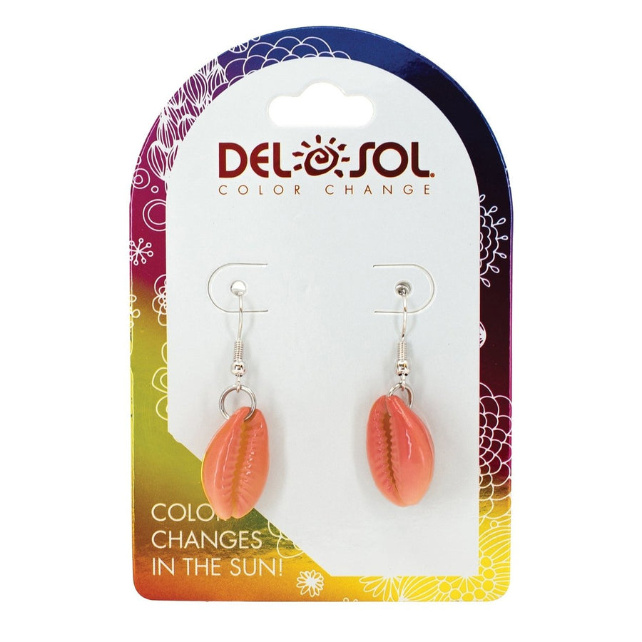 DelSol Color-Changing Earrings - Pink Cowrie by DelSol for Women - 1 Pc Earrings Image 1