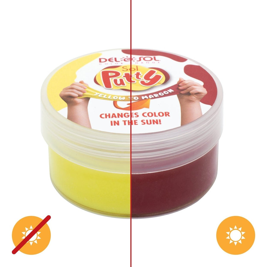 DelSol Color-Changing Sol Putty - Yellow to Red by DelSol for Unisex - 1 Pc Putty Image 1