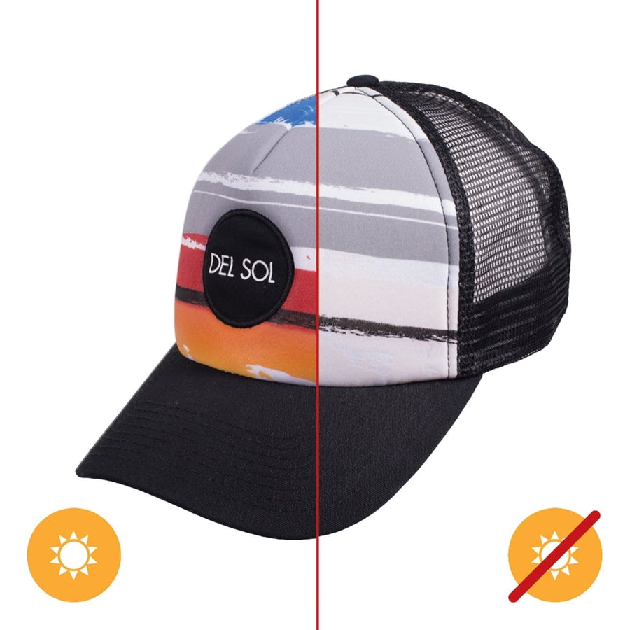 DelSol Color-Changing Trucker Hat - Sunny Rays by DelSol for Unisex - 1 Pc Hat Image 1