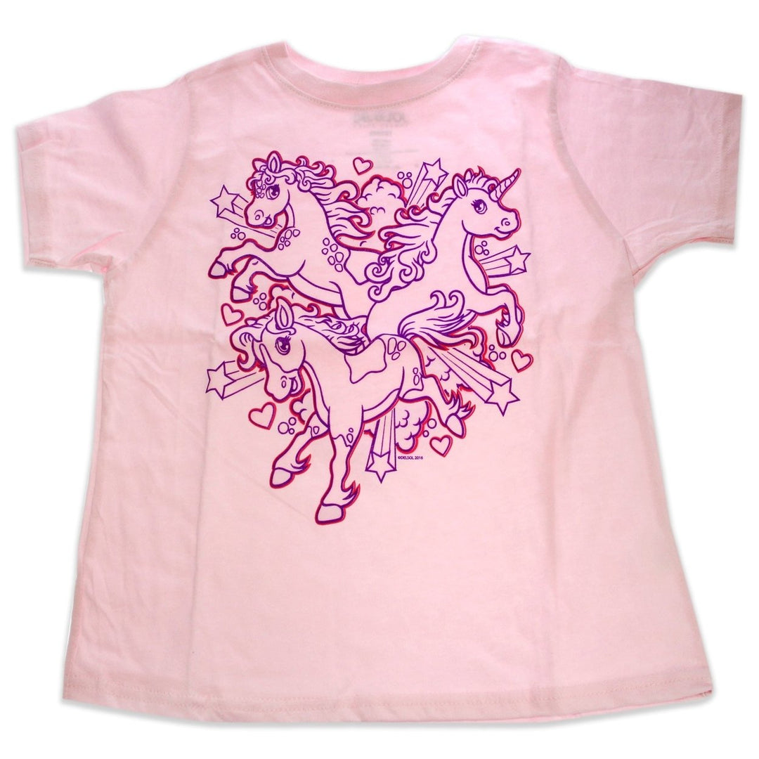 DelSol Girls Crew Tee - Iluv Horses - Balerina by DelSol for Kids - 1 Pc T-Shirt (5T-6T) Image 1