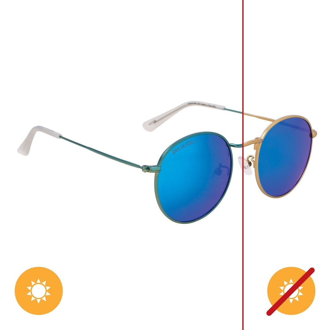 DelSol Solize Vitamine Sea - Gold-Blue by DelSol for Unisex - 1 Pc Sunglasses Image 1