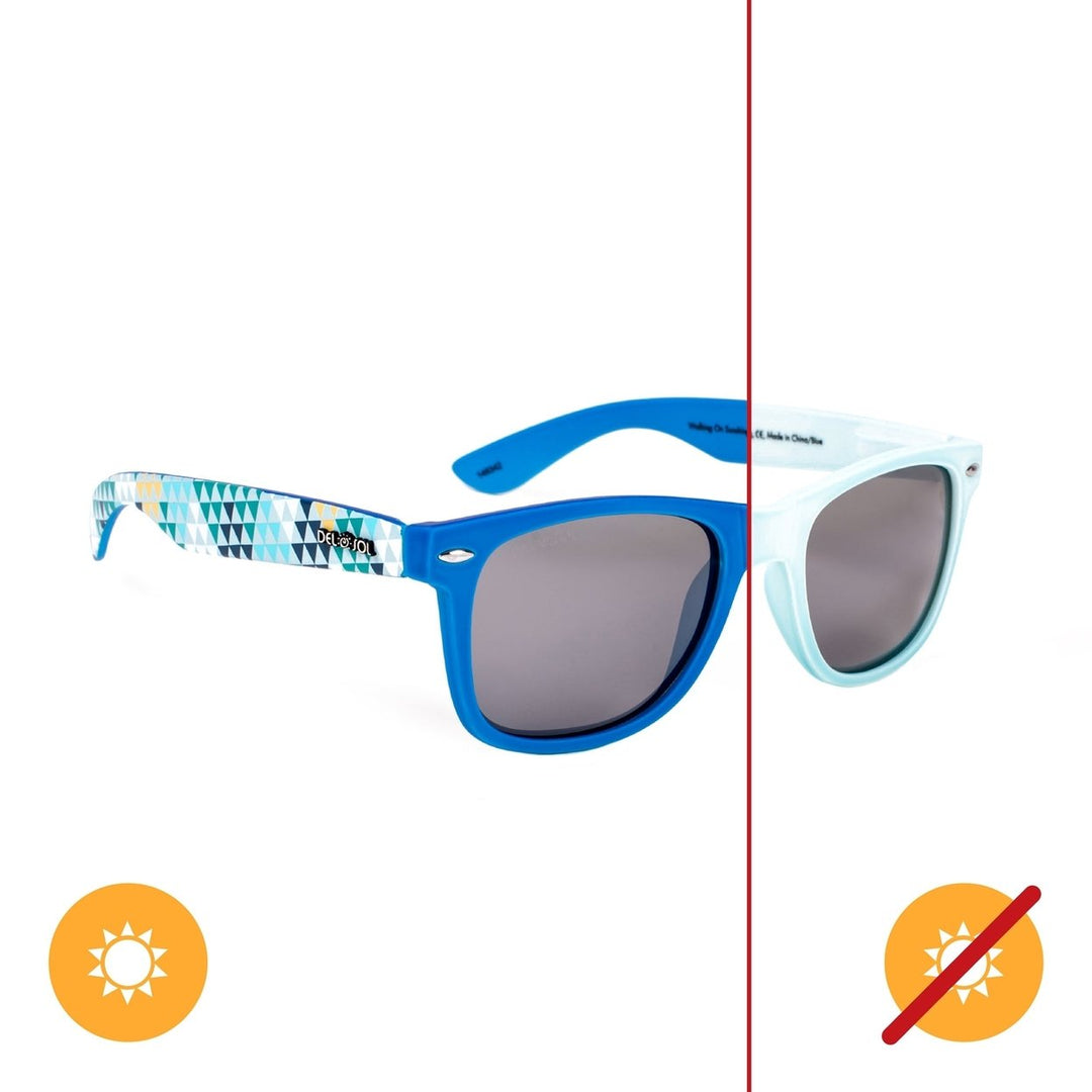 DelSol Solize Walking on Sunshine - White-Blue by DelSol for Unisex - 1 Pc Sunglasses Image 1